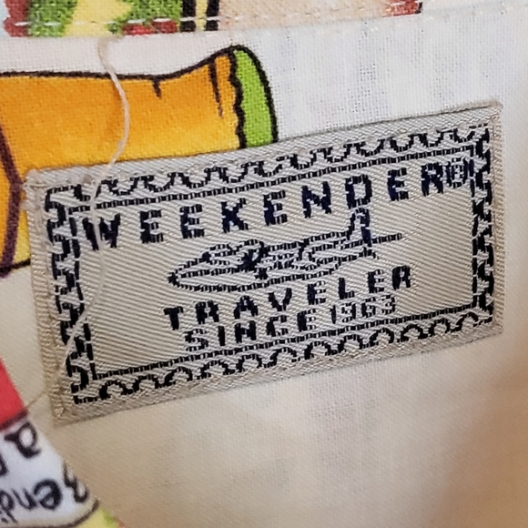 Vintage Weekend Traveler Button Down Short Sleeve Beer Primt Shirt Size XXL - 10 - Picture 3 of 10